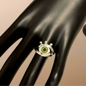 Eye ring- Silver 925- size 8